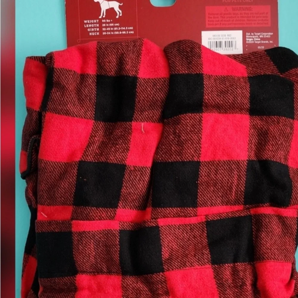 NWT❣️Buffalo Plaid Flannel Dog Cat PJs Target Wondershop Various Sizes. …
